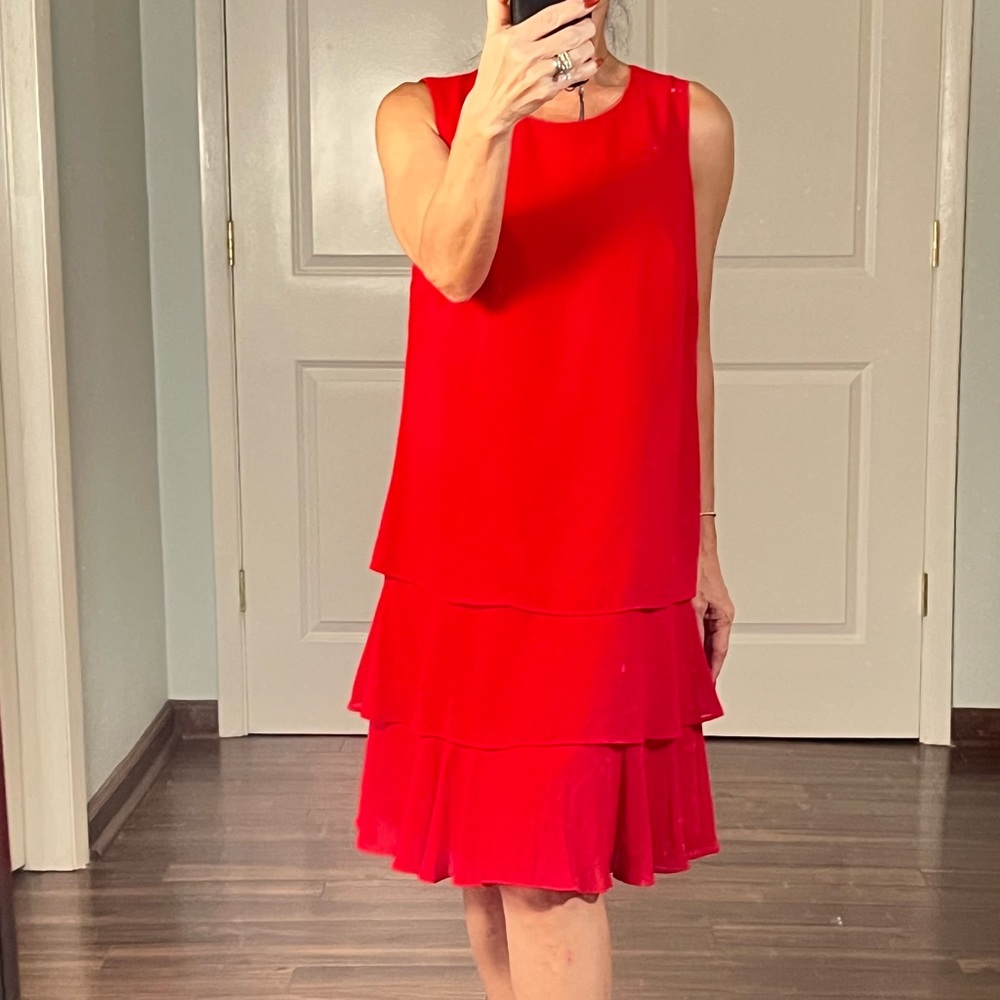 Lauren Ralph Lauren red cocktail dress size 6